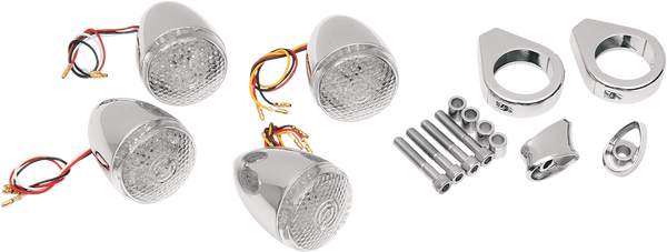 Deuce-style Dot Compliant Led Turn Signal Kit Chrome, 1, nordicamoto.ro