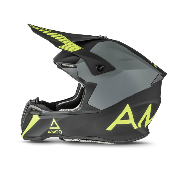 AMOQ Airframe Helmet Black/Gray/HiVis XS, 4, nordicamoto.ro