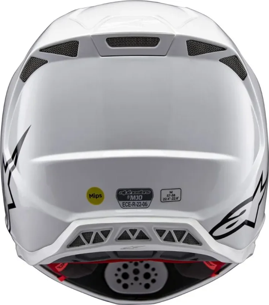 Alpinestars Supertech M10 Solid MX fehér L méretű sisak, 7, nordicamoto.ro