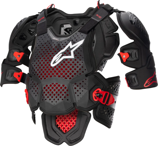 Armura Alpinestars A-10 Roost Guard V2 fekete/piros XS/S, 4, nordicamoto.ro