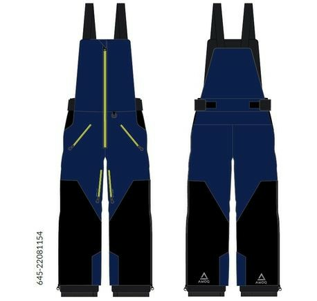 AMOQ Void kék/fekete/HiVis béleletlen motoros nadrág XS, 2, nordicamoto.ro