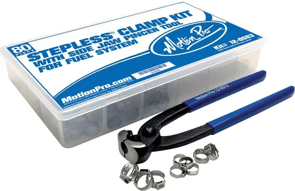 Stepless® fülbilincs-készlet üzemanyag-rendszerhez, ezüst színű, 2, nordicamoto.ro