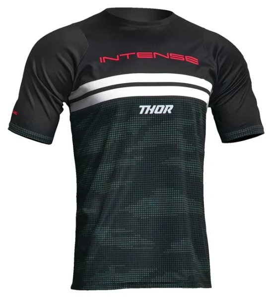 Tricou MTB Thor Intense Assist Decoy Black/Camo Green 2XL, 1, nordicamoto.ro