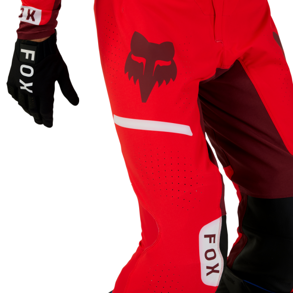 Pantaloni Moto Fox Flexair Optical Rosu Fluo 28, 4, nordicamoto.ro