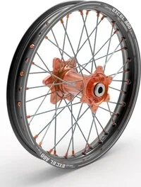 Elite Mx-en kerék, A60, ezüst küllők, fekete, narancssárga, ezüst, 1, nordicamoto.ro