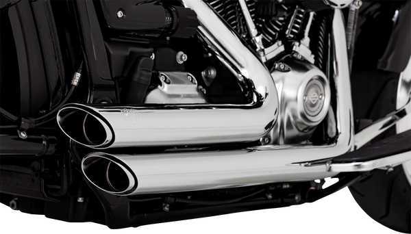 Shortshots Staggered Exhaust System Chrome, 2, nordicamoto.ro
