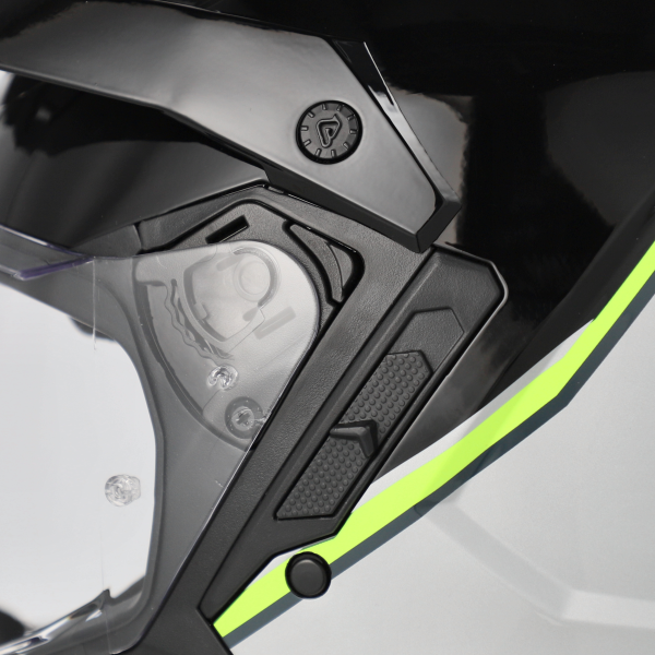 Acerbis Assault Graphic teljes arcú sisak, fekete/fluoreszkáló sárga, L-es méret, 3, nordicamoto.ro
