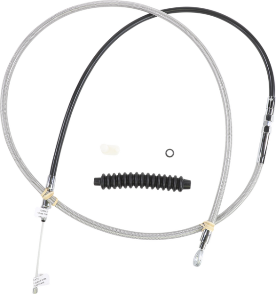 High-efficiency Braided Stainless Steel Clutch Cable Silver Standard, 1, nordicamoto.ro