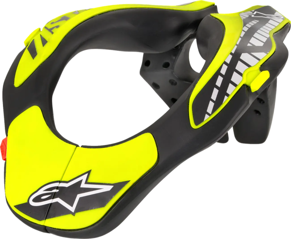 Alpinestars nyakvédő gyerekeknek – fekete és fluoreszkáló sárga, egy méret, 1, nordicamoto.ro