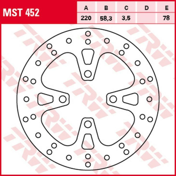 Disc frana fata TRW HONDA NSC 50 VISION '12 -/AFS 110 '12 -/NSC 110 '11 -/SCV 125 LEAD '10 -'13/PCX 125 '10 -'14/SH 125 '14 -/PCX 150 '10 -, 1, nordicamoto.ro