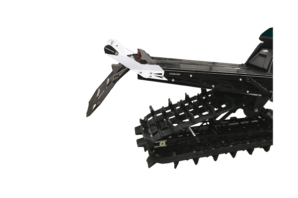 SPI Polaris AXYS  Hide 'N' Go Rear Bumper 155"  Black Side Plate  (WHITE REAR BU, 1, nordicamoto.ro