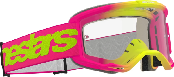 Alpinestars Vision 5 Wordmark sárga/rózsaszín szemüveg, 1, nordicamoto.ro