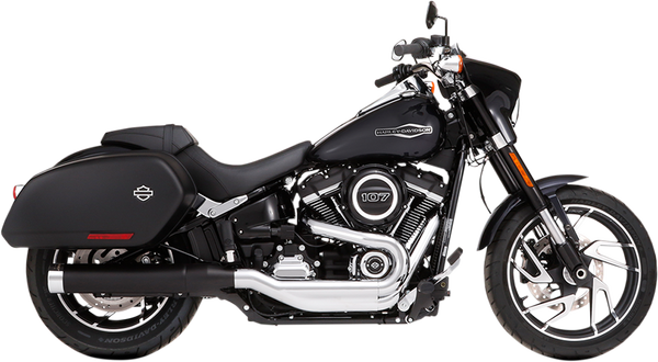 Muffler Slip-on 4(r) For Softail Sport Glide Black, 4, nordicamoto.ro