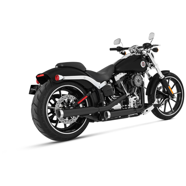 Muffler Slip-on 3(r) Duals For Softails Black, 2, nordicamoto.ro
