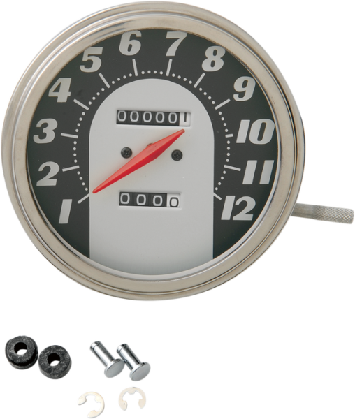 5(r) Fl-style 1:1 Speedometer Black, Silver, 1, nordicamoto.ro