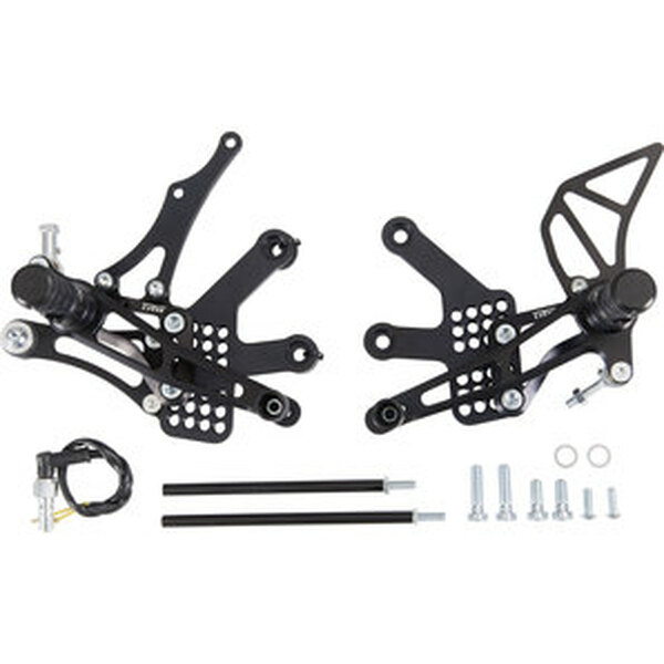 Rearset/footrest Black, Anodized, 3, nordicamoto.ro