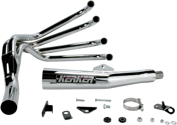4-into-1 Megaphone Exhaust System Black, 1, nordicamoto.ro
