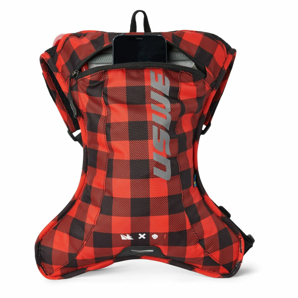 USWE Outlander XC 2L víztartályos hátizsák – Flanell Red/Black, 3, nordicamoto.ro