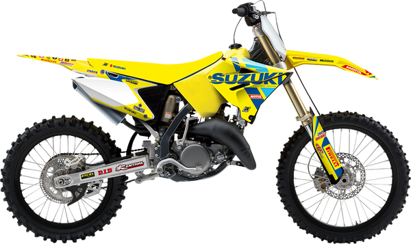 Blackbird Racing Replica Team Suzuki Ksrt 2022 Graphics Kit With Seat Cover Blue, Yellow, 2, nordicamoto.ro