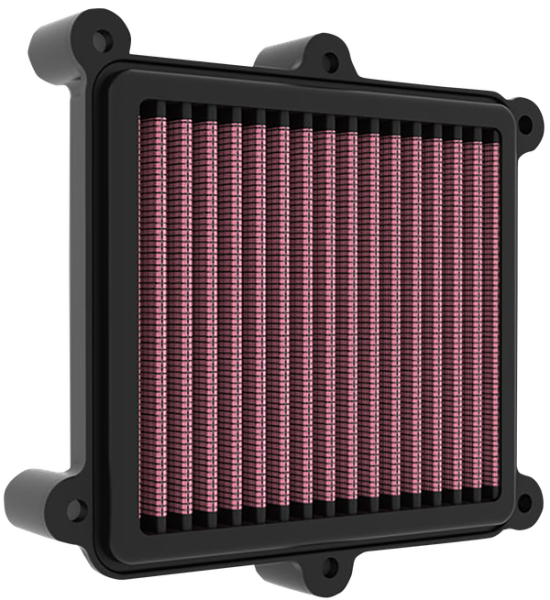 High-flow Air Filter Black, Red, 1, nordicamoto.ro