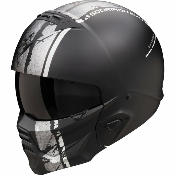 Casca moto SCORPION EXO-COMBAT II LORD Negru mat/Argintiu M, 2, nordicamoto.ro
