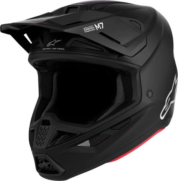 Alpinestars S-M7 egyszínű, matt fekete bukósisak, L-es méret, 1, nordicamoto.ro