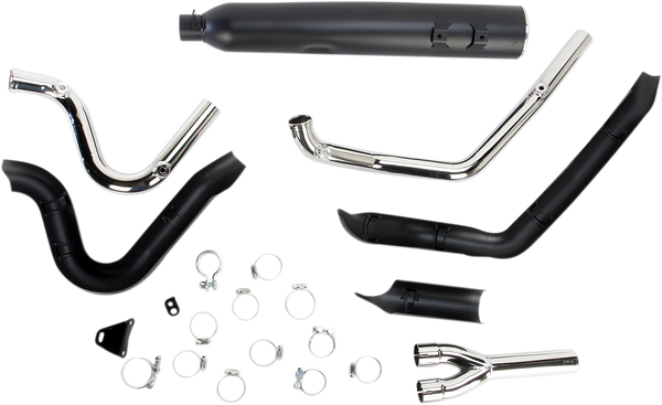 Powr-flo Rpt 2:1 Exhaust System Black, 4, nordicamoto.ro