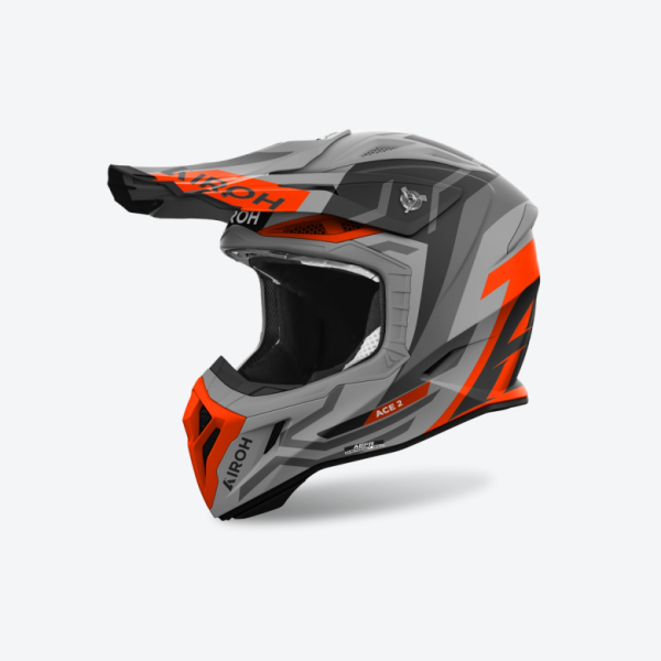 Airoh Aviator Ace 2 Ground narancssárga matt enduro sisak, 1, nordicamoto.ro
