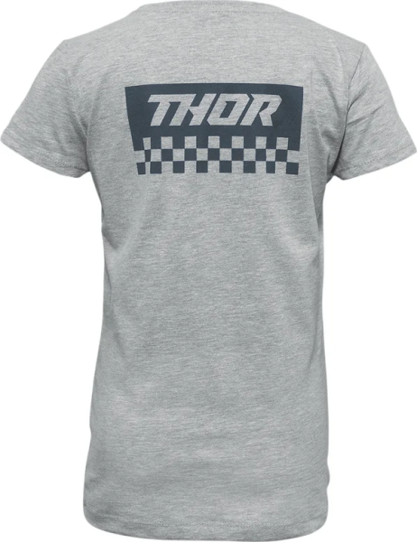 Girl's Checkers T-shirt Gray L, 2, nordicamoto.ro