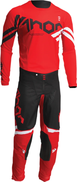 Pantaloni copii Thor  Pulse Cube Black/Red/White 18, 5, nordicamoto.ro