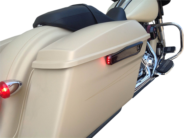 Lighted Saddlebag Hinge Covers Black, 2, nordicamoto.ro