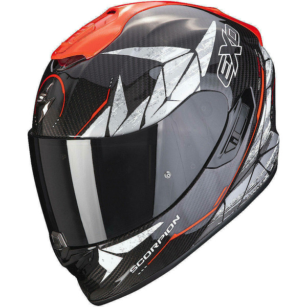 Casca integrala SCORPION EXO-1400 EVO CARBON AIR ARANEA Negru / Alb XXL, 2, nordicamoto.ro