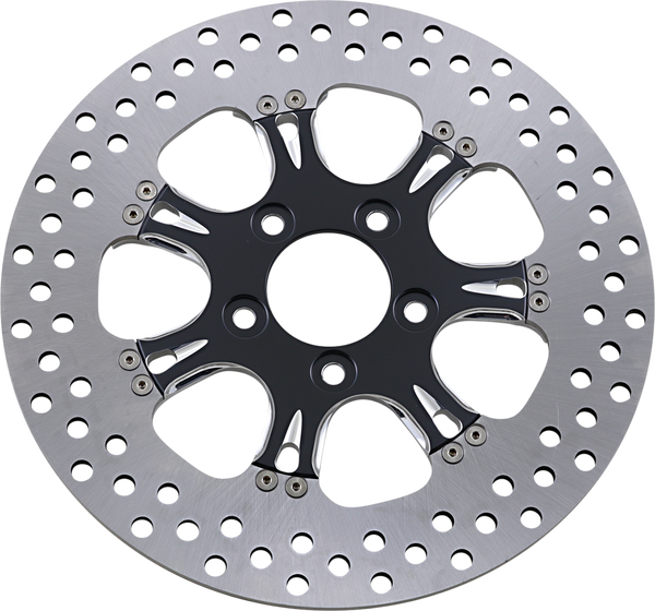 Two-piece Brake Rotor Black, Silver, Matte, 2, nordicamoto.ro