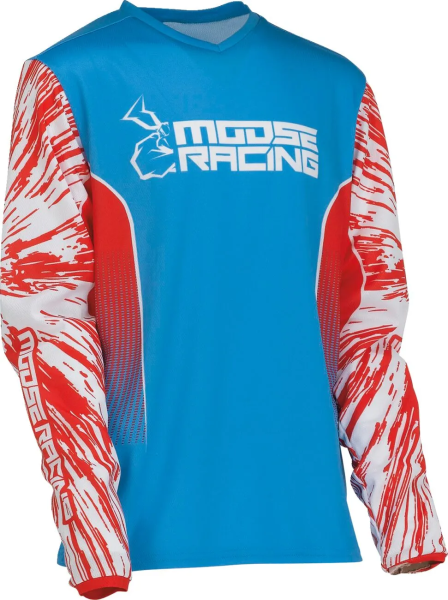 Tricou copii Moose Racing Agroid Red/White/Blue L, 1, nordicamoto.ro