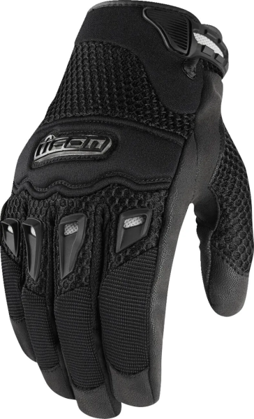 Icon Twenty-Niner™ bőr kesztyű, fekete/fehér, XL, 1, nordicamoto.ro