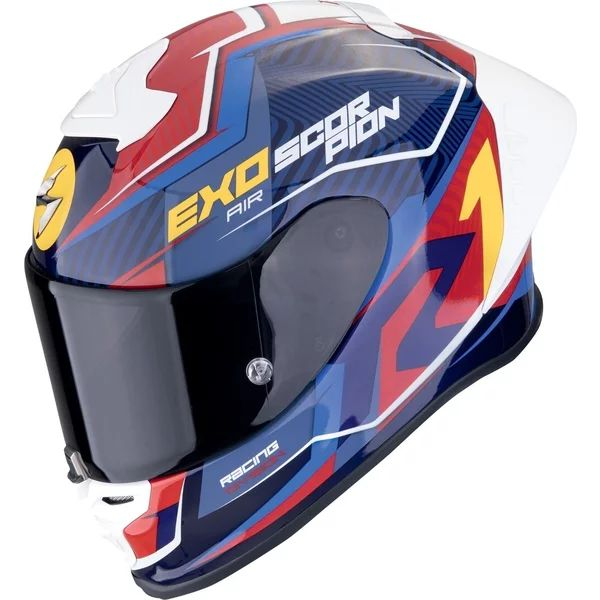 SCORPION EXO-R1 EVO II AIR COUP teljes arcú sport sisak, fekete/piros/kék, XL méret, 2, nordicamoto.ro