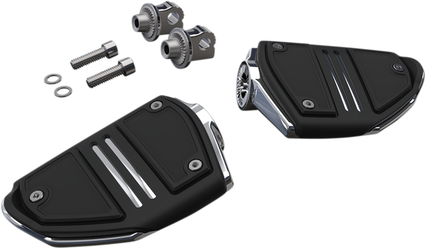 Footpeg Twin Rail Chr Black, 2, nordicamoto.ro