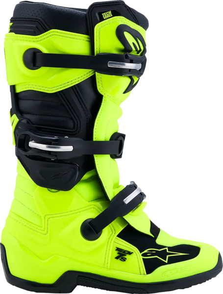 Alpinestars Tech 7S gyermekporvédő, fluoreszkáló sárga/fekete, 40,5-es méret, 5, nordicamoto.ro