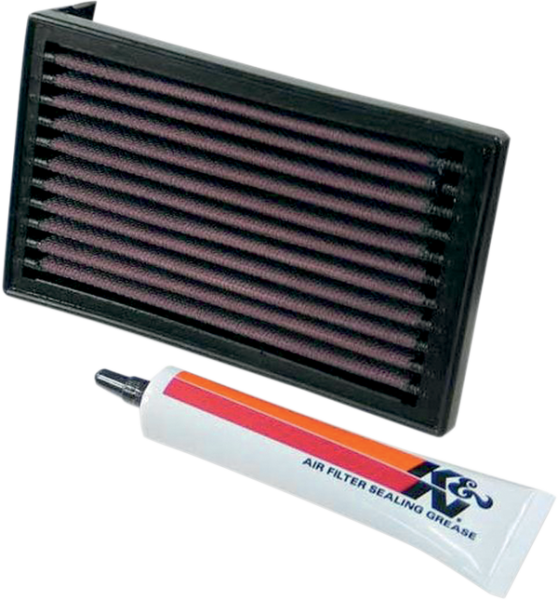 High-flow Air Filter Black, Red, 1, nordicamoto.ro