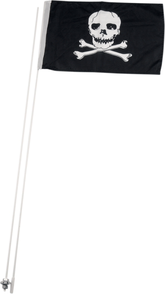 Two-piece Atv Flags White, 1, nordicamoto.ro