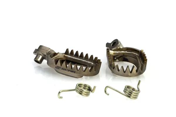 Titanium Foorpeg Anti-mud Silver, 1, nordicamoto.ro