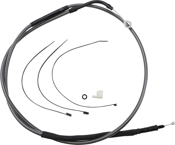 High-efficiency Polished Karbonfibr Clutch Cable Silver, 1, nordicamoto.ro