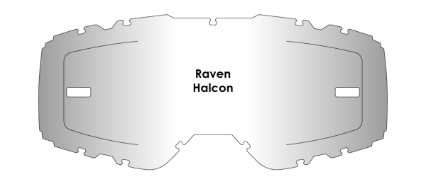 AirScreen Raven Halcon átlátszó lencsék, 2, nordicamoto.ro