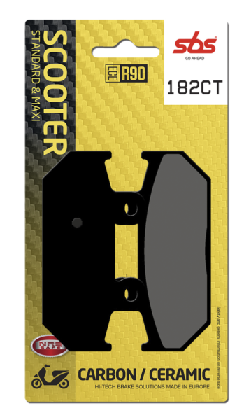 Ct Scooter Carbon Tech Organic Brake Pads, 2, nordicamoto.ro