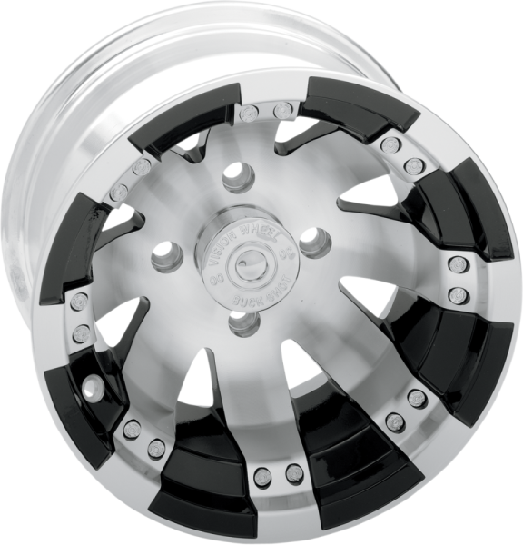 Rim Atv 158 Buckshot Size 12 X 8 Bolt Pattern 4/110 Offset 4+4 Black/machined Black, Silver, Powder-coated, Clear-coat 12 x 8, 1, nordicamoto.ro