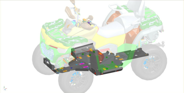 CFMOTO CFORCE 800 / 850 / 1000 ATV védőburkolat – 8 mm-es HDPE, fekete, 3, nordicamoto.ro