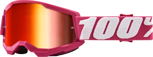 Ochelari Copii 100% Strata 2 Fletcher Red Mirror ONE SIZE, 1, nordicamoto.ro