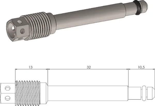 Fékbetét-rögzítőcsap, furatos, Honda, 1, nordicamoto.ro
