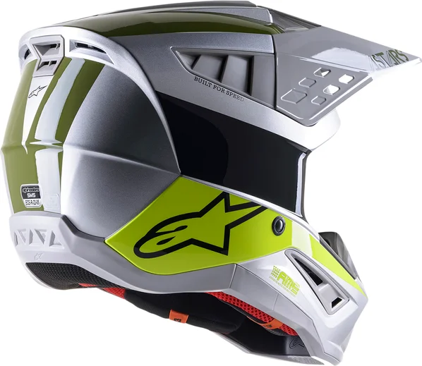 Supertech M5 Bond Helmet Green, Silver, Yellow M, 1, nordicamoto.ro