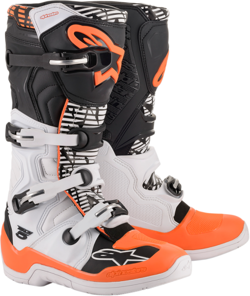 Boot Tech 5 Wht-bk-or 10  44,5, 1, nordicamoto.ro